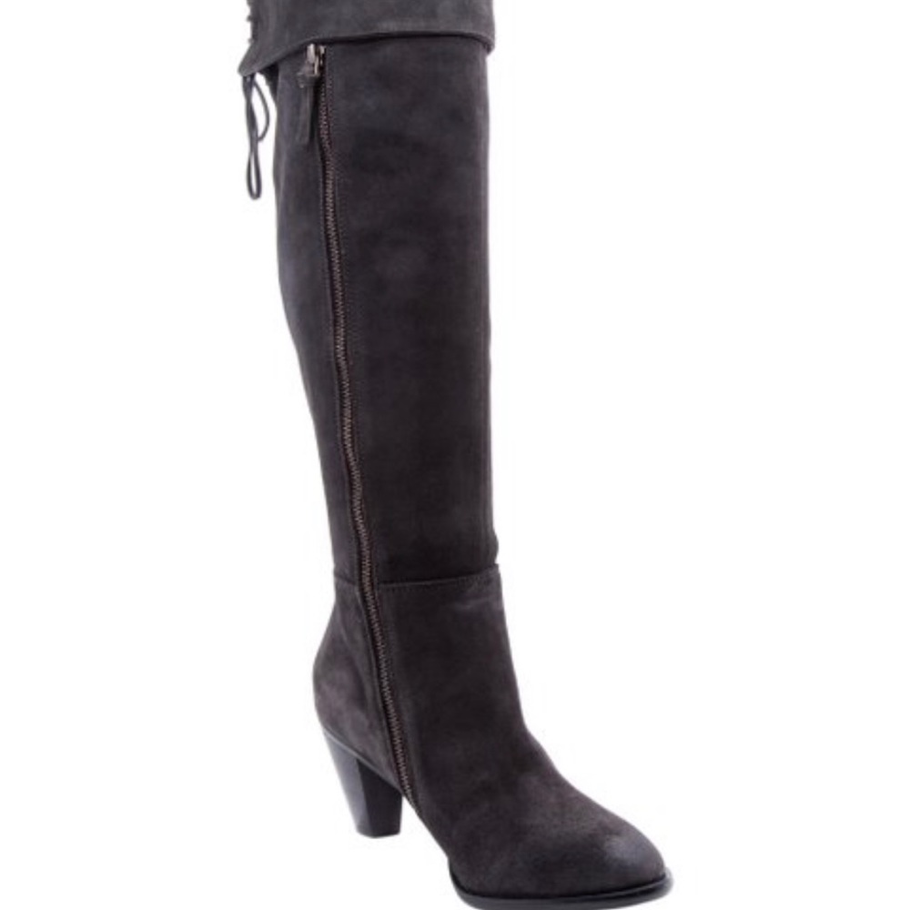 100% leather over the knee boots